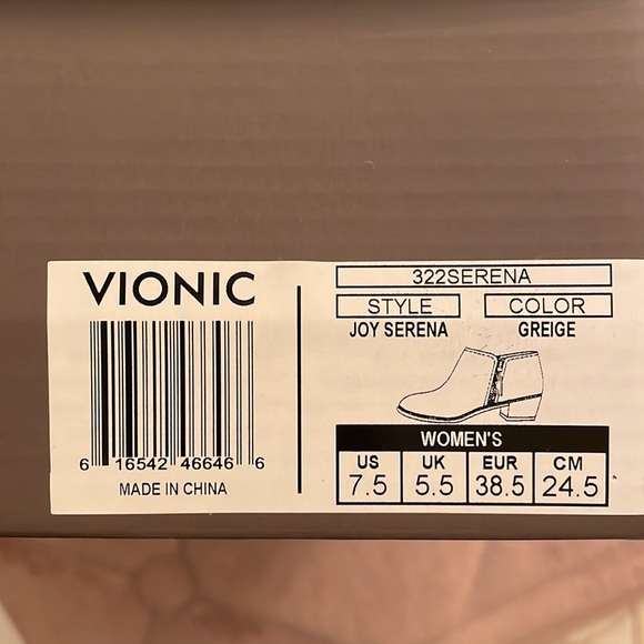 Vionic size 7.5 Joy Serena ankle boots. Like new. - Picture 4 of 7